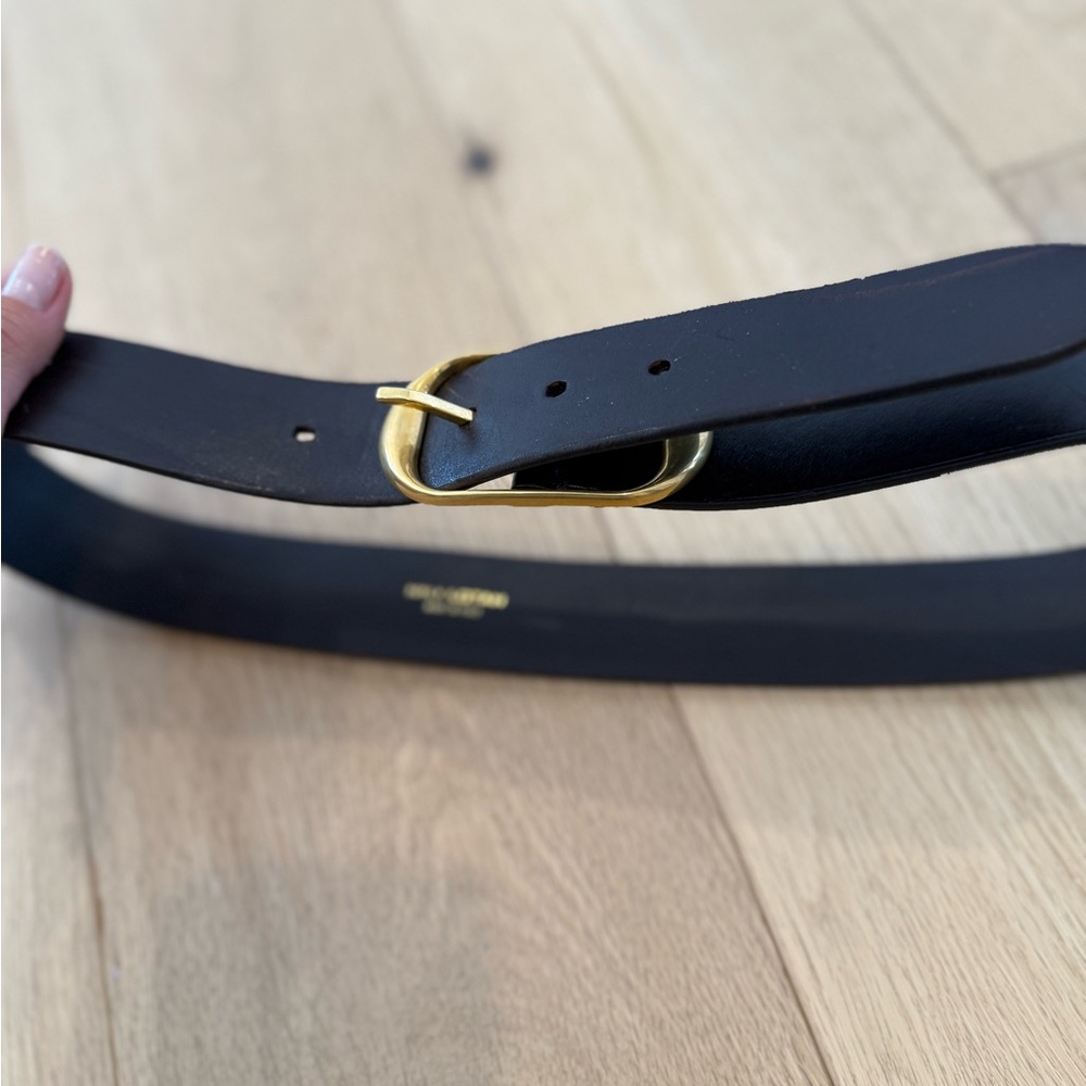 Nili Lotan Rich Dark Brown Leather Belt - Picture 2 of 4